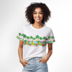 T-Shirt Femme Beach Safari Pardon Style Réunionnais
