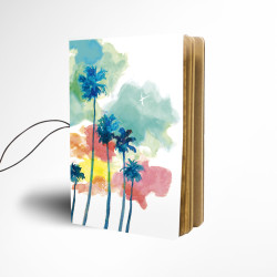 Notebook Watercolor Palms A6