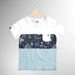 Color Block Surf Boy T-shirt