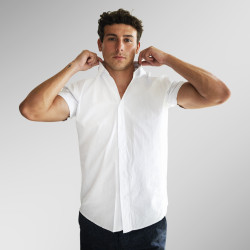 Short-Sleeve Plain Shirt