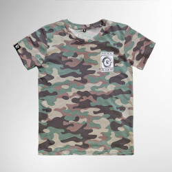 T-Shirt Garçon Aop Camouflage