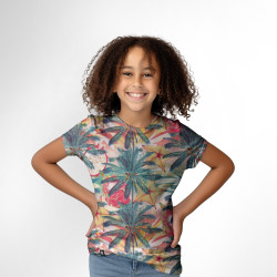 T-Shirt Fille Tropical...